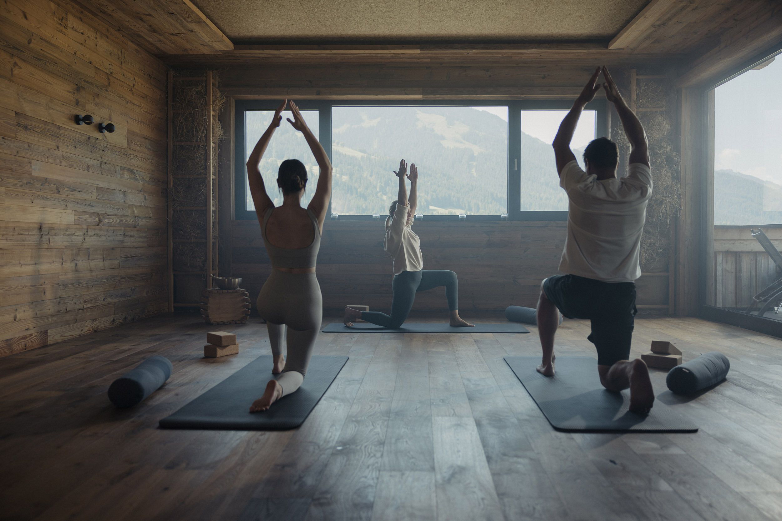 Yoga in der Heustube