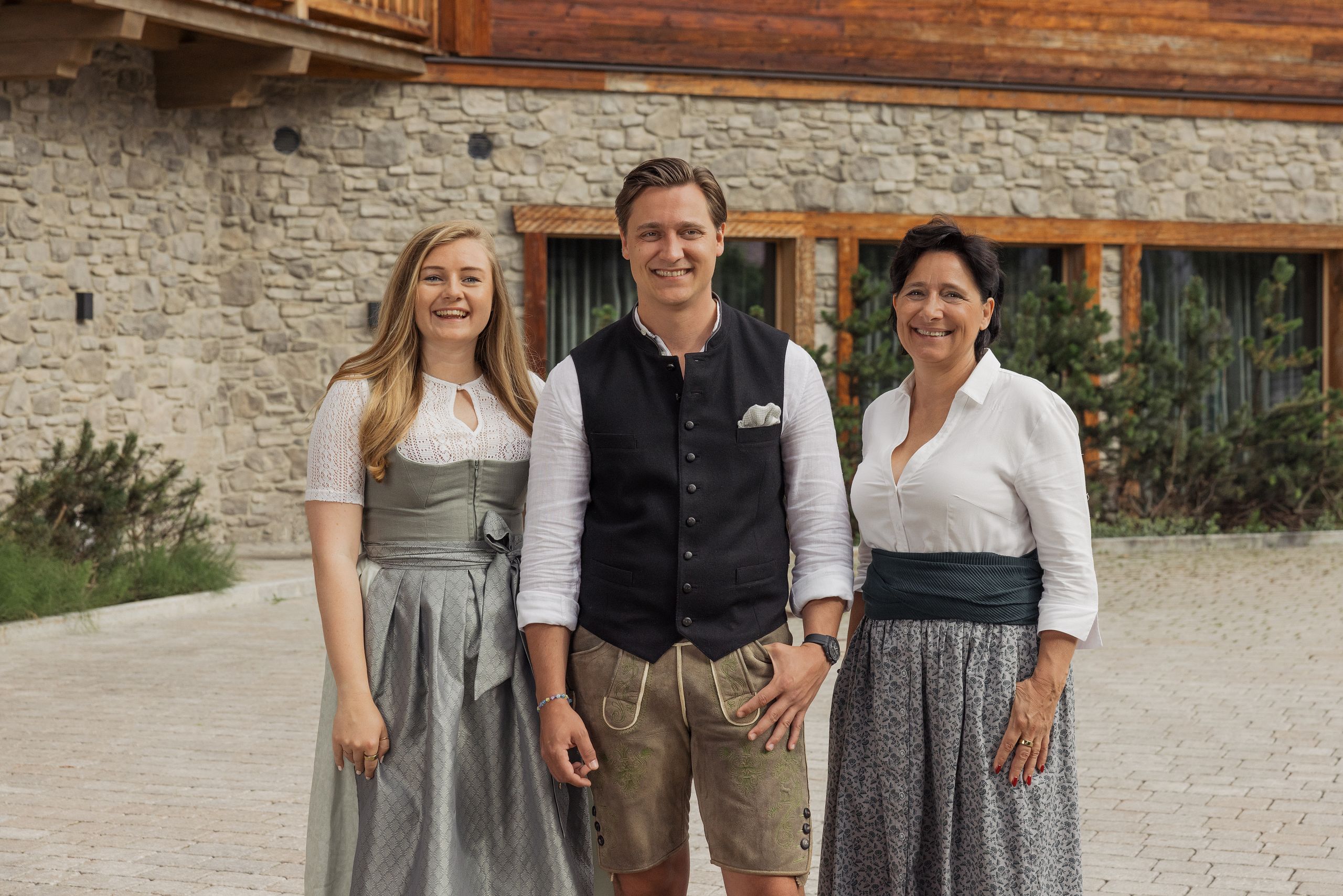 Evelyn, Michael und Barbara - Die Gastgeber